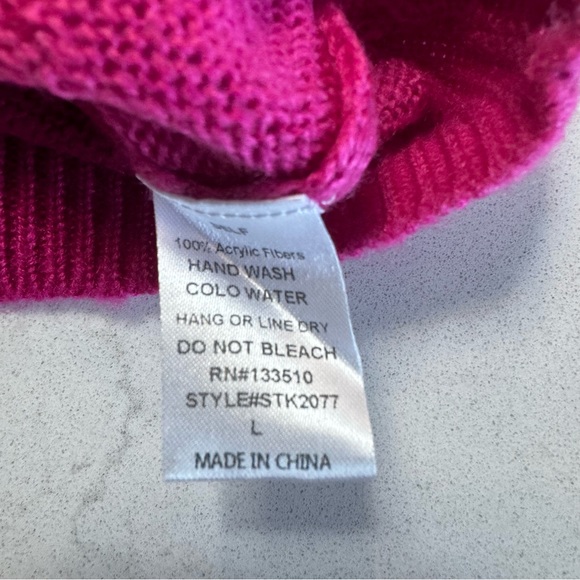 Free as a Bird multi pink stripe sweater - Picture 2 of 4